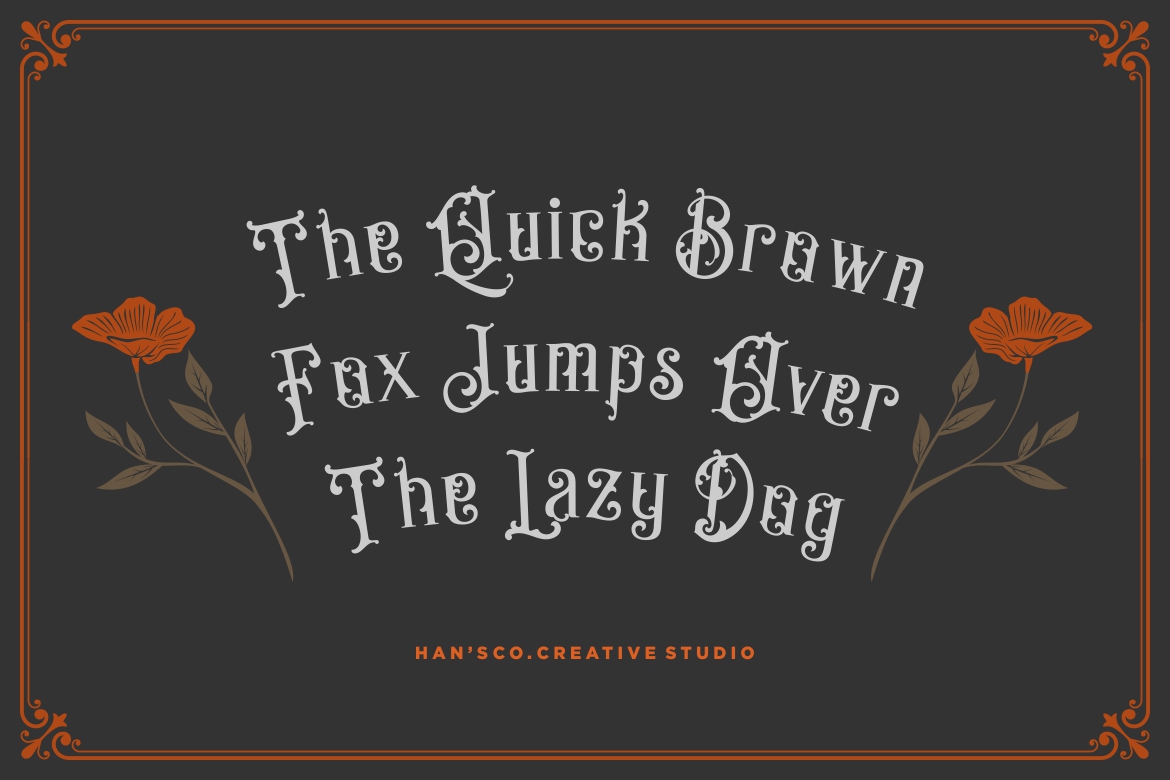 Bandits Shadow Font preview